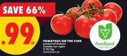 No Frills TOMATOES ON THE VINE offer