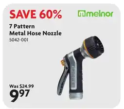 Home Hardware 7 Pattern Metal Hose Nozzle offer