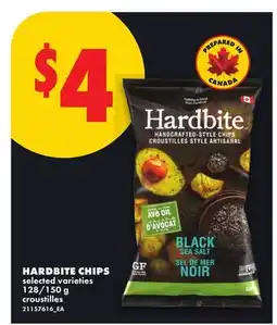 No Frills HARDBITE CHIPS, 128/150 G offer