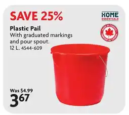 Home Hardware Plastic Pail offer