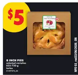 No Frills 8 INCH PIES offer