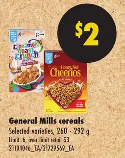 No Frills GENERAL MILLS CEREALS offer