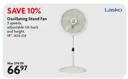 Home Hardware Oscillating Stand Fan offer