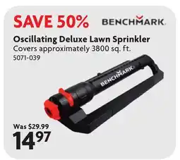Home Hardware Oscillating Deluxe Lawn Sprinkler offer