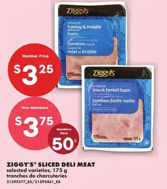 No Frills ZIGGY'S SLICED DELI MEAT offer