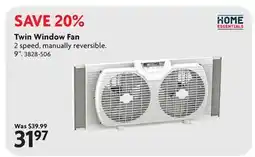Home Hardware Twin Window Fan offer