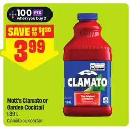 FreshCo Mott's Clamato or Garden Cocktail offer