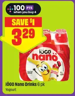 FreshCo iÖGO Nano Drinks, 6 pk Yogourt offer