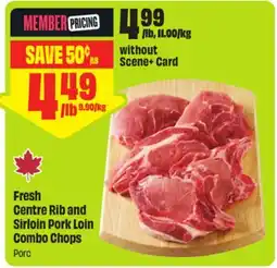 FreshCo Fresh Centre Rib and Sirloin Pork Loin Combo Chops offer