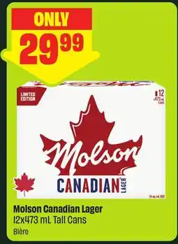 FreshCo Molson Canadian Lager, 12x473 mL Tall Cans offer
