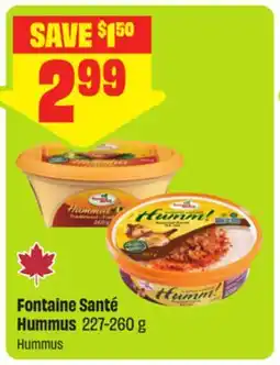 FreshCo Fontaine Santé Hummus offer