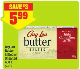 FreshCo Gay Lea Butter, Salted or Unsalted offer