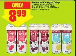 FreshCo Smirnoff Ice Light Crisp, Citrus, Raspberry or Black Cherry offer