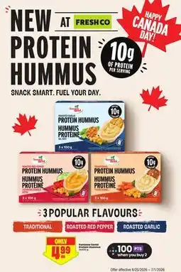 FreshCo Fontaine Santé Protein Hummus offer