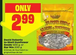 FreshCo David Roberts In-Shell Sunflower Seeds 400 g or Bar Mix 200 g offer