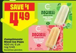 FreshCo Compliments Moxii Ice Pops, 450 mL offer