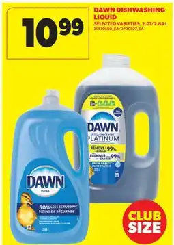 Real Canadian Superstore DAWN DISHWASHING LIQUID, 2.01/2 offer