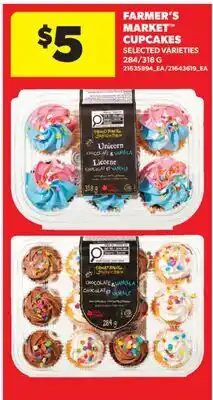 Real Canadian Superstore FARMER'S MARKET CUPCAKES, 284/318 G offer