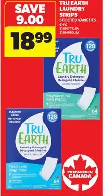 Real Canadian Superstore TRU EARTH LAUNDRY STRIPS, 64'S offer