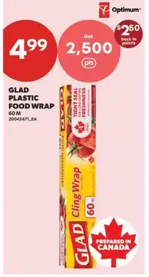 Real Canadian Superstore GLAD PLASTIC FOOD WRAP, 60 M offer