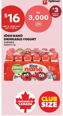 Real Canadian Superstore IÖGO NANÖ DRINKABLE YOGURT offer