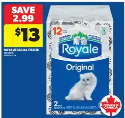 Real Canadian Superstore ROYALE FACIAL TISSUE, 12X100'S offer