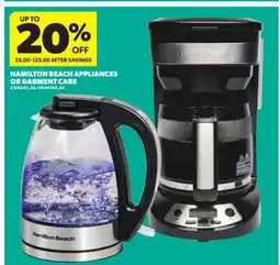 Real Canadian Superstore HAMILTON BEACH APPLIANCES OR GARMENT CARE offer
