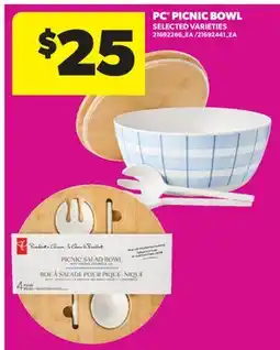 Real Canadian Superstore PC PICNIC BOWL offer