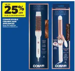 Real Canadian Superstore CONAIR DOUBLE CERAMIC HAIR APPLIANCES offer