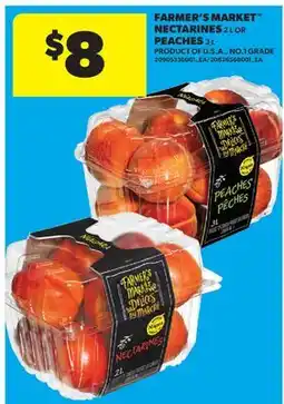 Real Canadian Superstore FARMER'S MARKET NECTARINES 2 L OR PEACHES 3 L offer