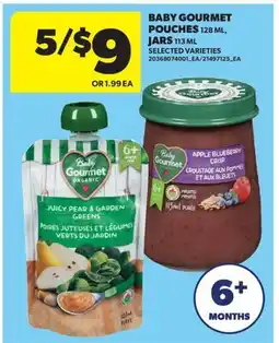 Real Canadian Superstore BABY GOURMET POUCHES, 128 ML, JARS, 113 ML offer