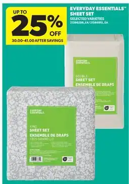 Real Canadian Superstore EVERYDAY ESSENTIALS SHEET SET offer