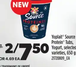 Real Canadian Superstore YOPLAIT SOURCE PROTEIN TUBS, YOGURT offer