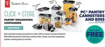 Real Canadian Superstore PC PANTRY CANNISTERS AND BINS offer