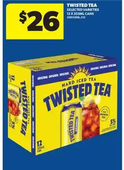 Real Canadian Superstore TWISTED TEA, 12 X 355ML CANS offer