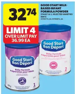 Real Canadian Superstore GOOD START MILK-BASED INFANT FORMULA POWDER STAGE 1 offer