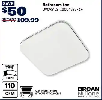 RONA BROAN-NUTONE Bathroom fan offer
