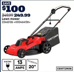 RONA CRAFTSMAN Lawn mower offer