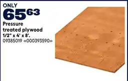 RONA Pressure treated plywood 1/2 x 4' x 8' offer