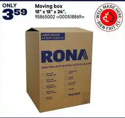 RONA RONA Moving box 18 x 18 x 24 offer