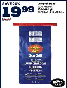 RONA Royal Oak Lump charcoal offer