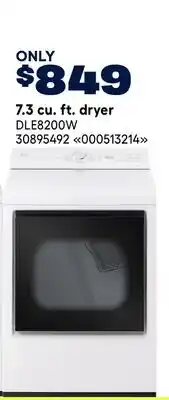 RONA LG 7.3 cu. ft. dryer offer