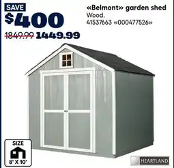 RONA HEARTLAND Belmont garden shed offer