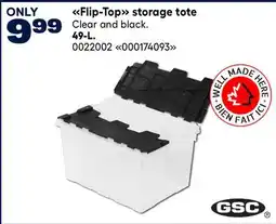 RONA Flip-Top storage tote, 49-L offer