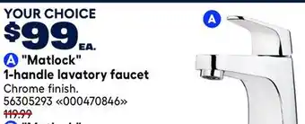 RONA Pfister Matlock 1-handle lavatory faucet offer