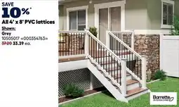 RONA Barrette All 4' x 8' PVC lattices, Grey offer