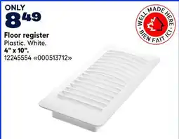 RONA VALU+ Floor register 4 x 10 offer