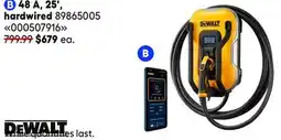 RONA DEWALT chargers for electric vehicle 48 A, 25', hardwired offer