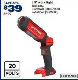 RONA CRAFTSMAN LED work light offer