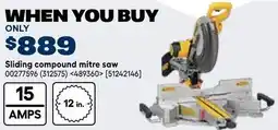 RONA DEWALT Sliding compound mitre saw offer